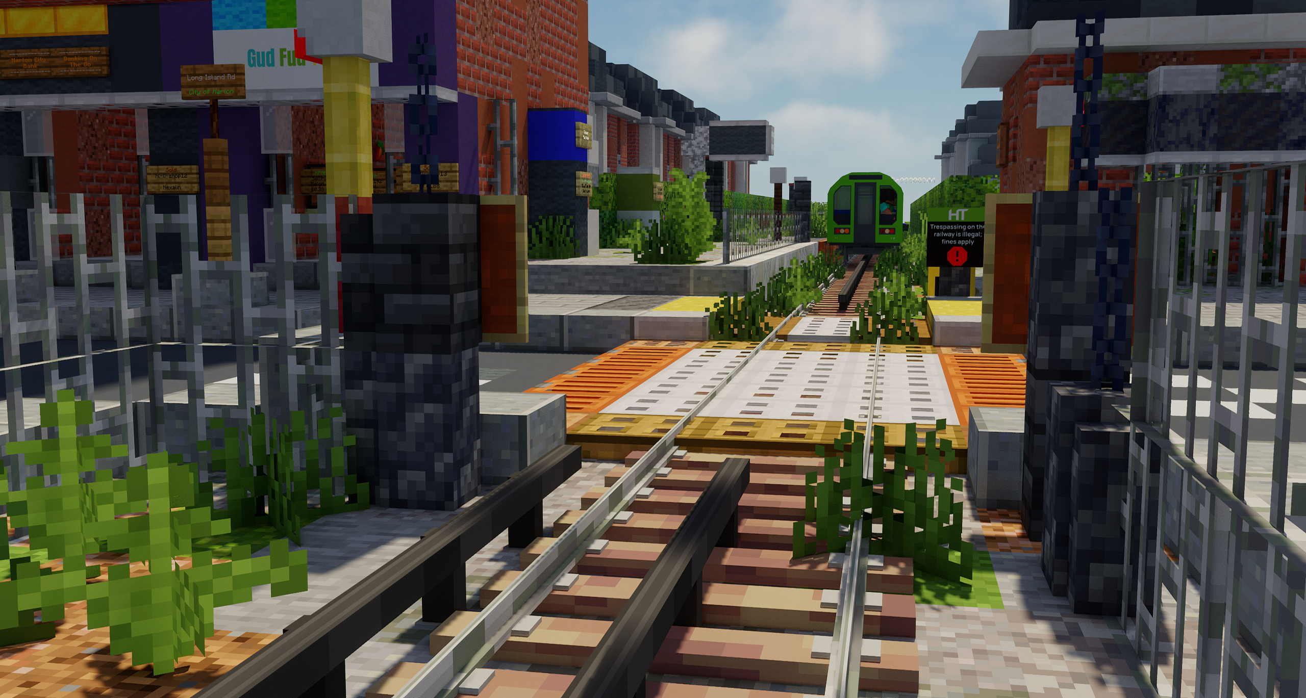 An image of a Line M31 train at Downminster station.